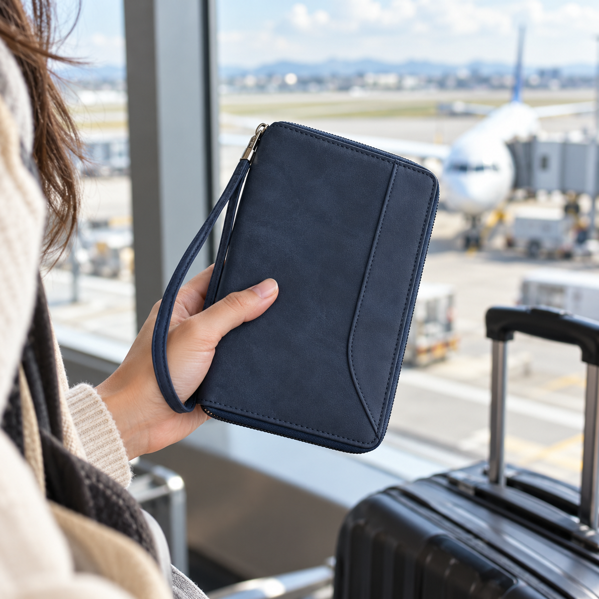 Zip-Around Travel Document Organizer