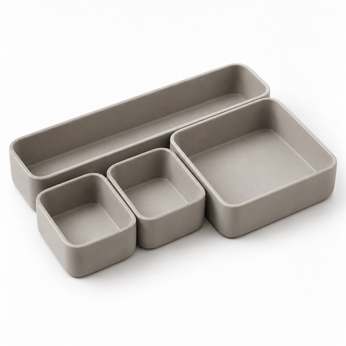Modular Desktop Organizer Tray Set