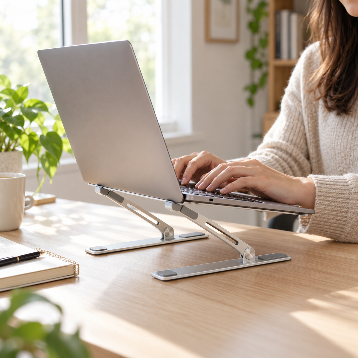 Adjustable Foldable Aluminum Laptop Stand